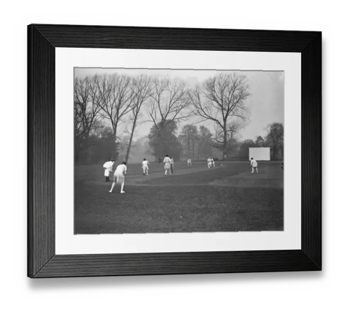 Framed Print : The scene during the Ladies opening cricket match at Cobham, the Cuckoos versus Framed Print : The scene during the Ladies opening cricket match at Cobham, the Cuckoos versus