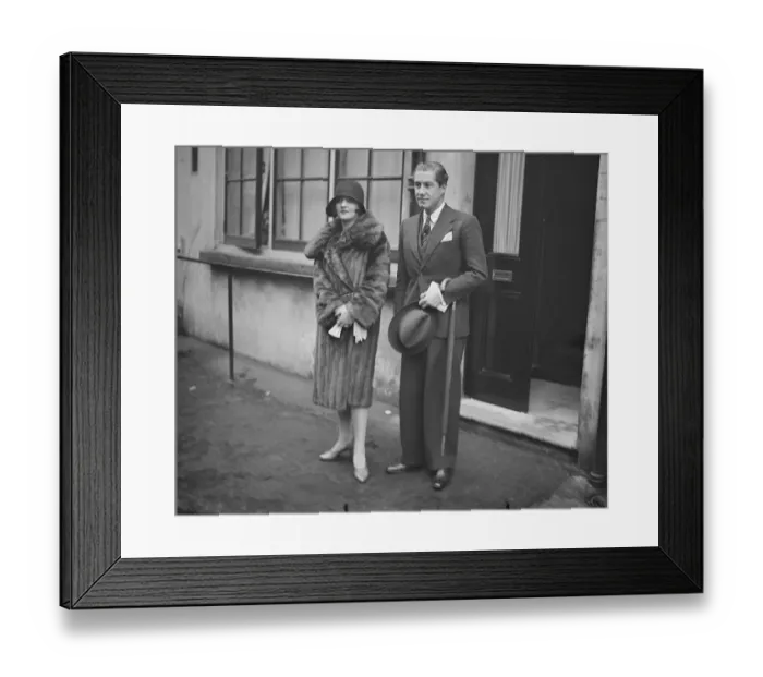 Framed Print : Miss Gladys Yule, daughter of Sir David and Lady Yule, photographed at home