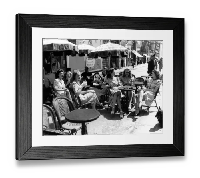 Framed Print : English dancing troupe in Paris 1947