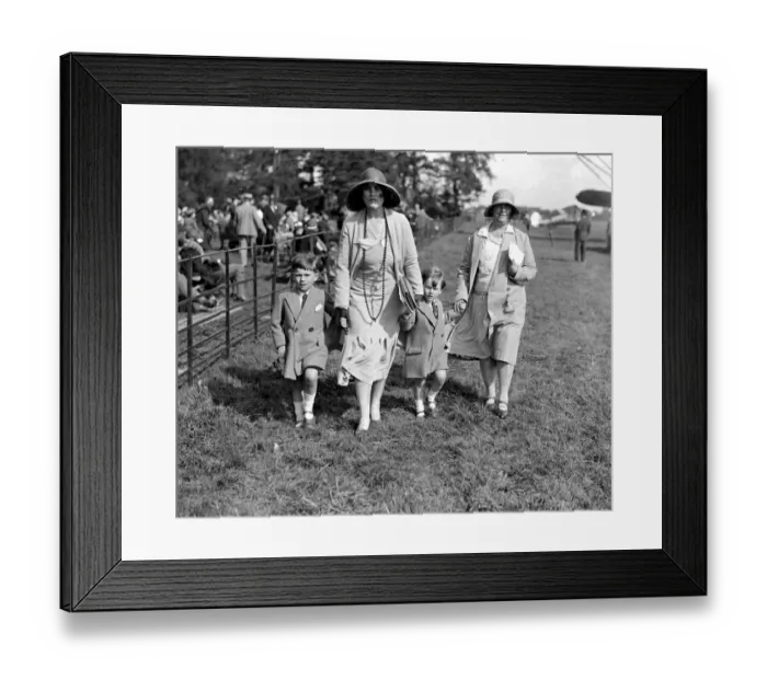Framed Print : National Flying Services Parliamentary Garden Party at Hanworth. Lady Cobham Framed Print : National Flying Services Parliamentary Garden Party at Hanworth. Lady Cobham