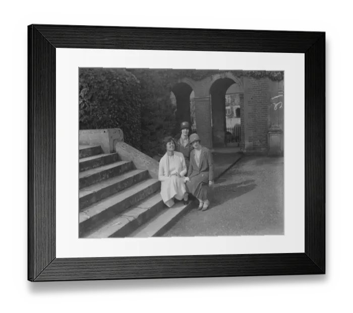 Framed Print : At Blickling Hall, Aylsham, Norfolk; Miss Rita Byrd, Miss Evan - Jones and Viscountess Framed Print : At Blickling Hall, Aylsham, Norfolk; Miss Rita Byrd, Miss Evan - Jones and Viscountess
