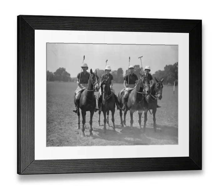 Framed Print : Ladies Polo at Ranelagh - Oddments versus Valkyrie The Valkyrie team Miss Wright Framed Print : Ladies Polo at Ranelagh - Oddments versus Valkyrie The Valkyrie team Miss Wright