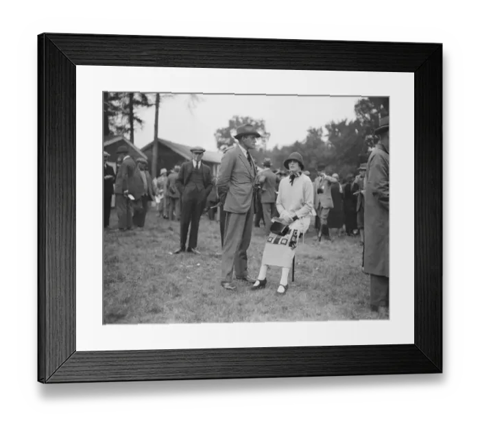 Framed Print : Wye Steeplechase Mr and Mrs Frere Savage 30 September 1925