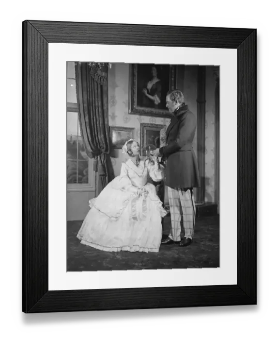 Framed Print : Victoria Regina rehearsed after ban is lifted. The first play concerning recent