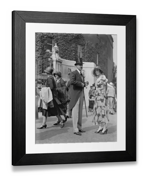 Framed Print : Eton versus Harrow cricket at Lords Cricket Ground Lord Wharncliffe and Lady Delves Broughton