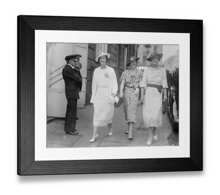 Framed Print : Lady Jean Rankin and Lady Marion Phillips attend Royal Garden Party at Buckingham Palace