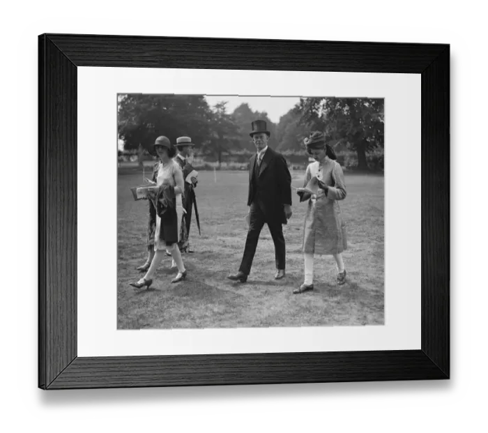 Framed Print : Indian Empire Garden party at Ranelagh Raja Jucat of Kumar with Mr J C Woods 3 Framed Print : Indian Empire Garden party at Ranelagh Raja Jucat of Kumar with Mr J C Woods 3