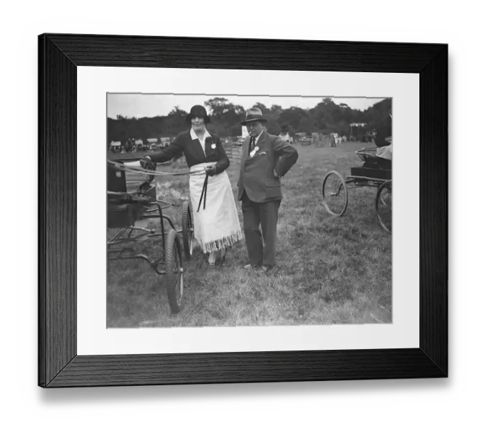 Framed Print : Westerham Hill Horse Show Mrs Raymond Phillips and Mr A E Wilson ( Vice Chairman Framed Print : Westerham Hill Horse Show Mrs Raymond Phillips and Mr A E Wilson ( Vice Chairman