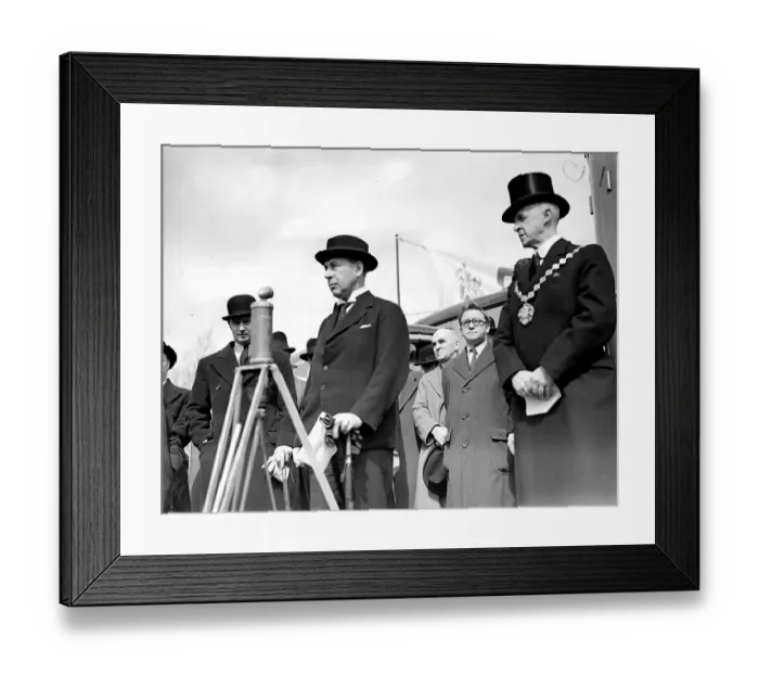 Framed Print : The European crisis, 1939. Sir John Anderson and Mr Herbert Morrison and the New Framed Print : The European crisis, 1939. Sir John Anderson and Mr Herbert Morrison and the New