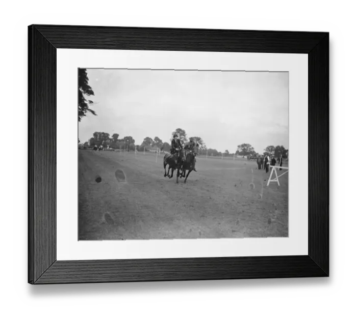 Framed Print : Roehampton Club Pony Gymkhana Major Philips Hornby and Miss Daly in the Tretna Green Framed Print : Roehampton Club Pony Gymkhana Major Philips Hornby and Miss Daly in the Tretna Green