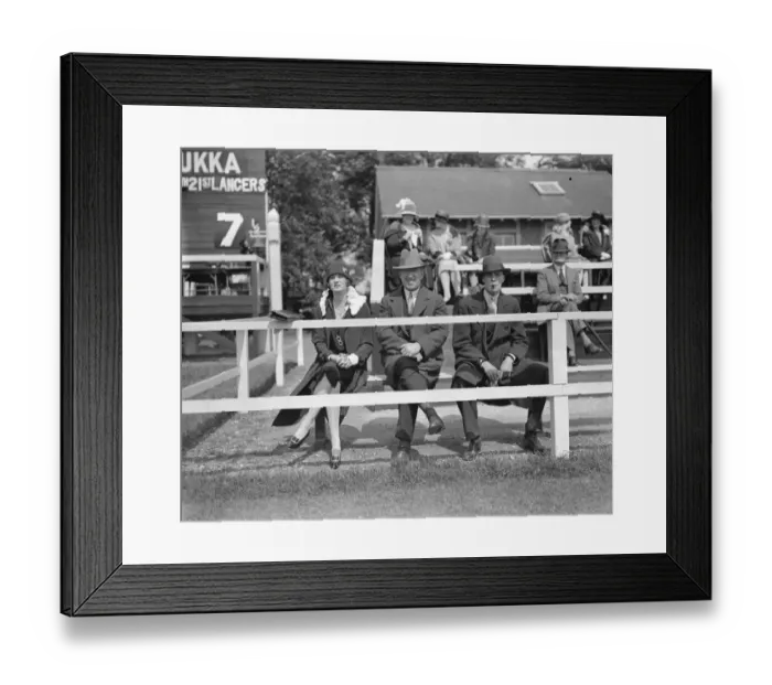 Framed Print : Polo at Hurlingham. Miss De Lavigne, Mr Shaughnessey, Mr De Lavigne. 1926 Framed Print : Polo at Hurlingham. Miss De Lavigne, Mr Shaughnessey, Mr De Lavigne. 1926
