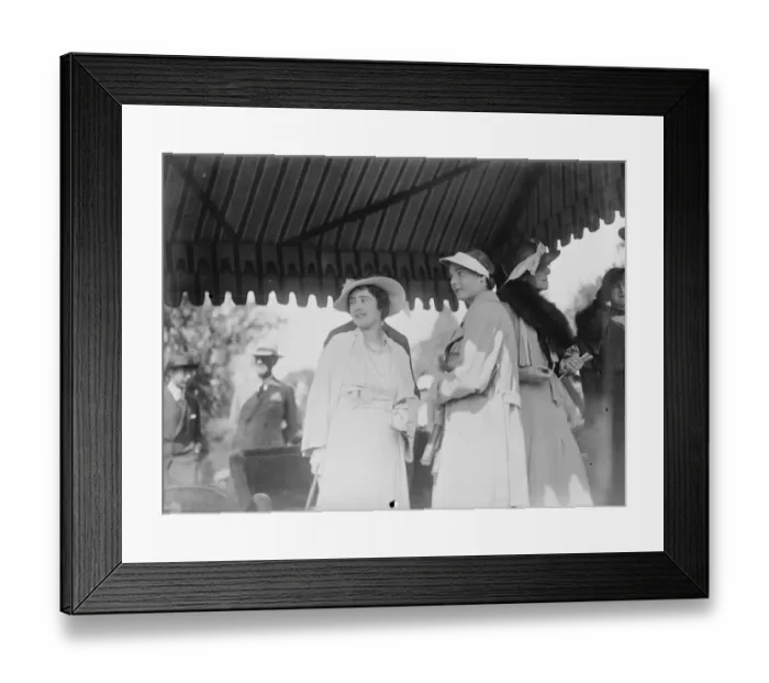Framed Print : Lady Crossfields tennis club party at Highgate Duchess of York and Miss Kay Stammers 8