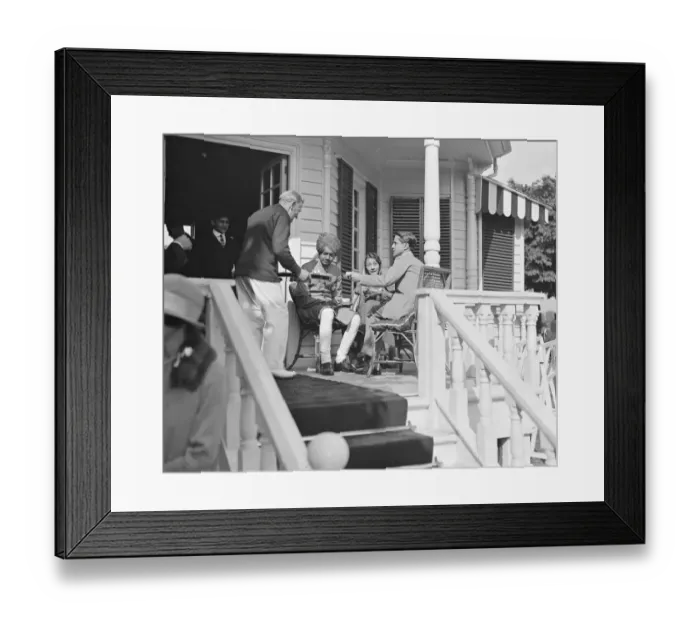 Framed Print : Indian Empire Day at Ranelagh. The Maharawal of Dungapur ( right ). 22 June 1927
