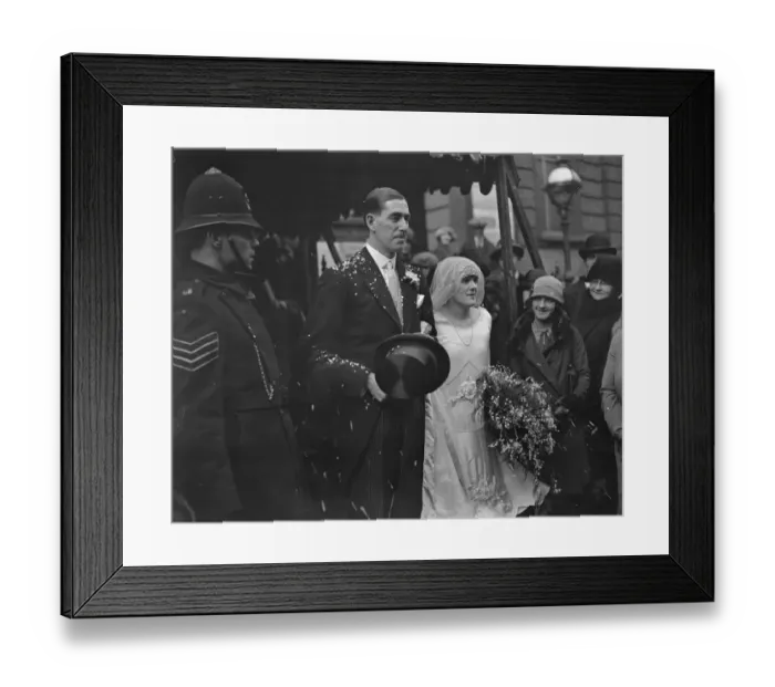 Framed Print : Wedding of Dr Stanford Howard and Miss Thelma Lee ( daughter of Mr and Mrs Robert Framed Print : Wedding of Dr Stanford Howard and Miss Thelma Lee ( daughter of Mr and Mrs Robert