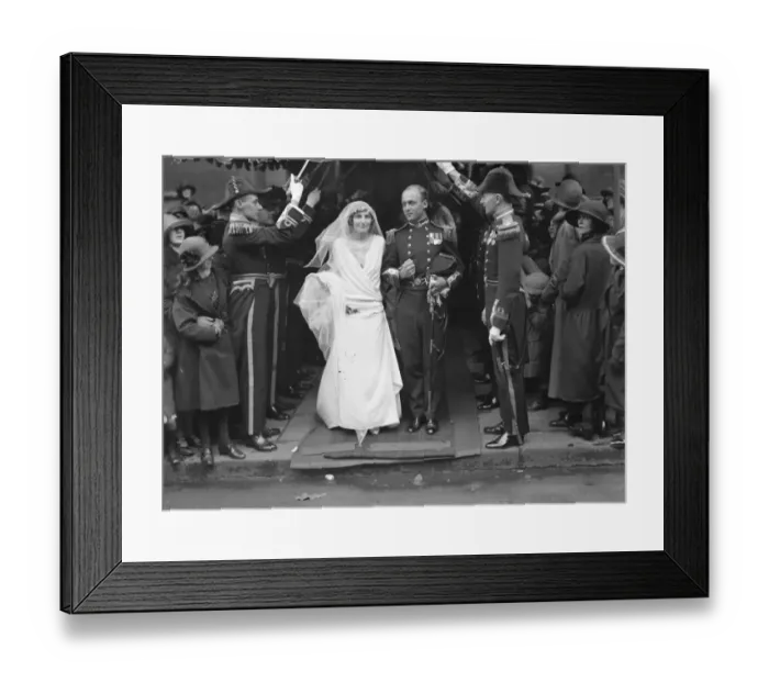 Framed Print : Wedding of Lieut Peveril William Powlett and Miss Helen Crombie at the Holy Trinity Framed Print : Wedding of Lieut Peveril William Powlett and Miss Helen Crombie at the Holy Trinity
