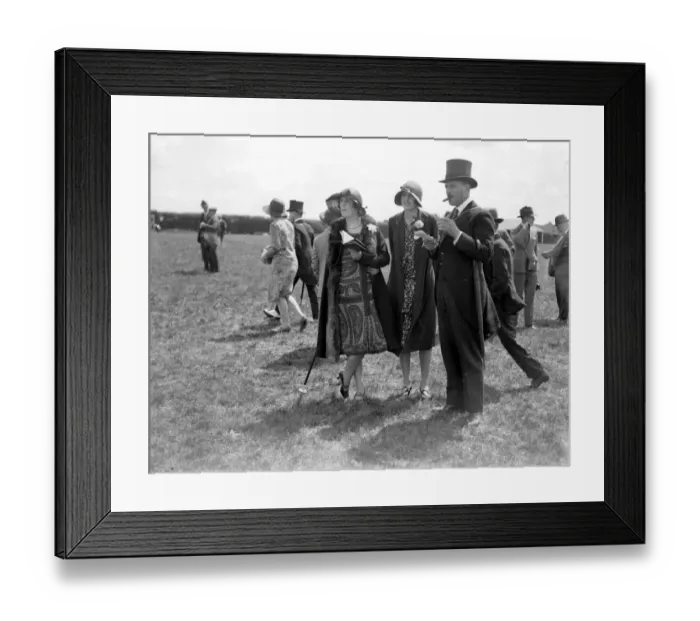 Framed Print : Derby Day at Epson. Lady Hillingdon, Mrs and Captain Euan Wallace. 1928 Framed Print : Derby Day at Epson. Lady Hillingdon, Mrs and Captain Euan Wallace. 1928