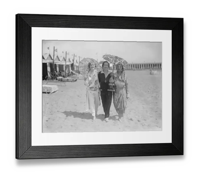 Framed Print : On the Lido Miss Dora Kaiser Rosenauer, Miss Margaret Wolfe, Mrs Max Bernheim 1927 Framed Print : On the Lido Miss Dora Kaiser Rosenauer, Miss Margaret Wolfe, Mrs Max Bernheim 1927