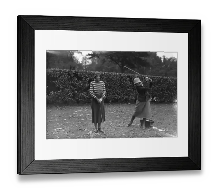 Framed Print : Ladies Parliamentary Golf at Ranelagh. Mrs E Martin Smith and Lady Doris Gunston 1932 Framed Print : Ladies Parliamentary Golf at Ranelagh. Mrs E Martin Smith and Lady Doris Gunston 1932