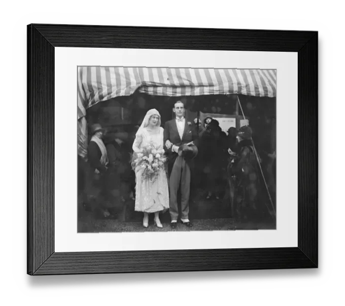 Framed Print : Wedding of Mr C Dalrymple Belgrave and Miss Marjorie Barrett Lennard at St Marks Church Framed Print : Wedding of Mr C Dalrymple Belgrave and Miss Marjorie Barrett Lennard at St Marks Church