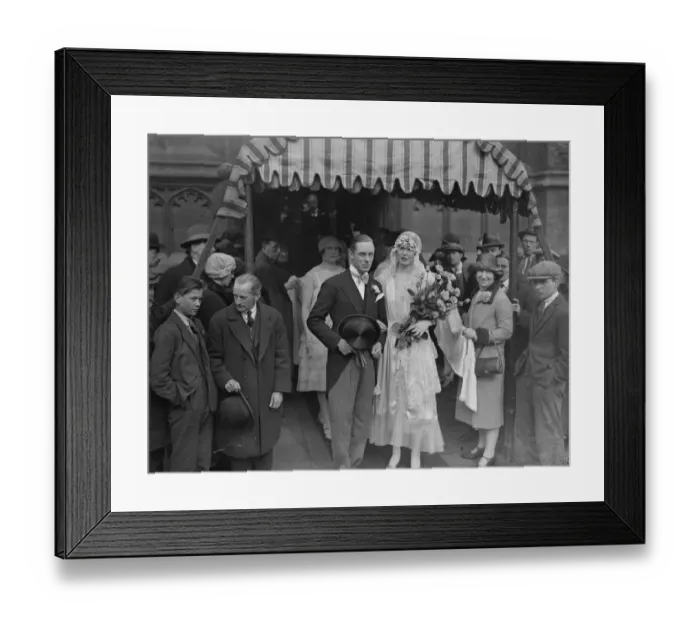 Framed Print : Wedding of Mr Richards De Quincey and Miss Anne Maud Duff - Gordon ( daughter of Mr Framed Print : Wedding of Mr Richards De Quincey and Miss Anne Maud Duff - Gordon ( daughter of Mr