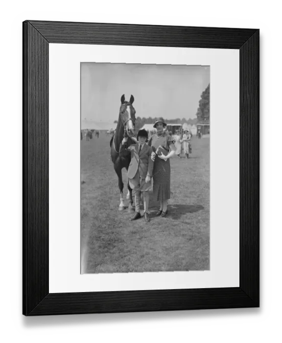 Framed Print : Richmond Horse Show Lady Digby - Constance Pamela Alice Digby - and Pamela Digby Framed Print : Richmond Horse Show Lady Digby - Constance Pamela Alice Digby - and Pamela Digby