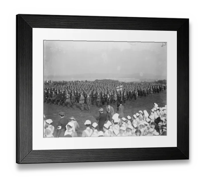 Framed Print : Ulster Larne Demonstration at Drumbeg Framed Print : Ulster Larne Demonstration at Drumbeg