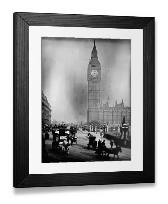 Framed Print : The north end of the Palace of Westminster in London, with Big Ben on full view Framed Print : The north end of the Palace of Westminster in London, with Big Ben on full view