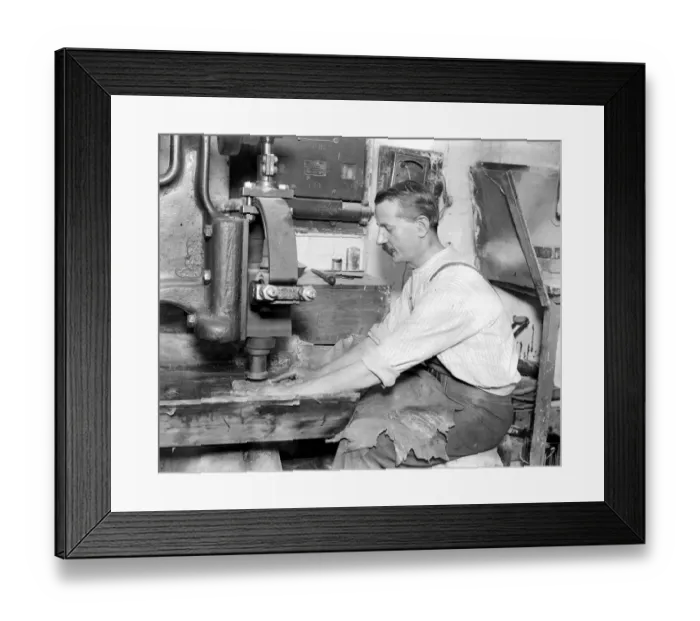 Framed Print : Beating Gold Leaf. The art of beating fine gold leaf was in existence 4, 000 years ago