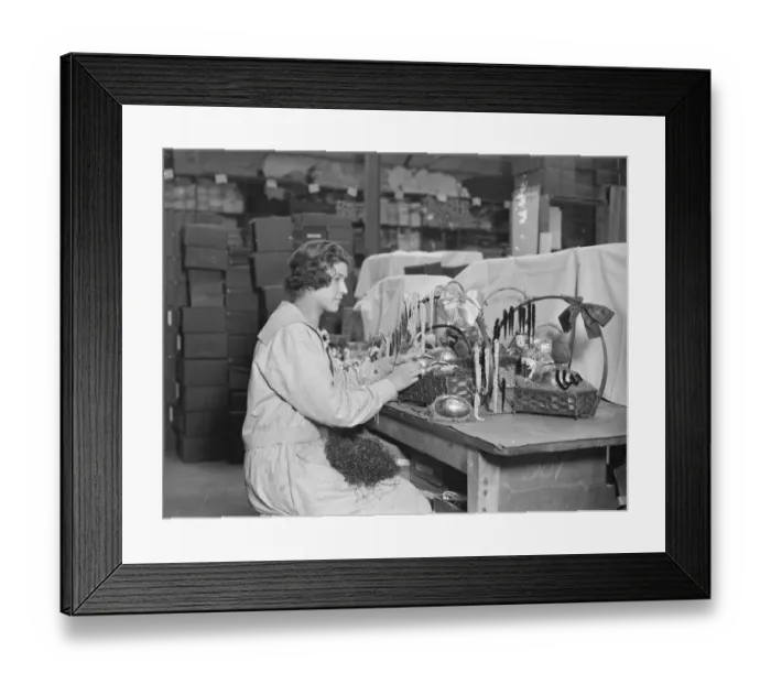 Framed Print : Easter novelties at Pascalls, Mitcham 19 February 1924 Framed Print : Easter novelties at Pascalls, Mitcham 19 February 1924