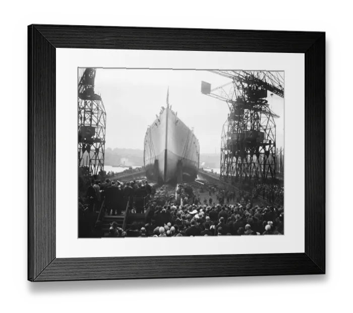 Framed Print : HMS Nelson a Nelson-class battleship Remarkable photographs of Britains ?7000, 000 warship