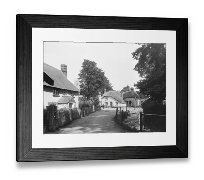 Framed Print : Littleham village in Devon, England 1925