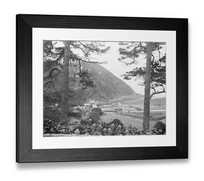 Framed Print : Lynmouth a village in Devon 1925