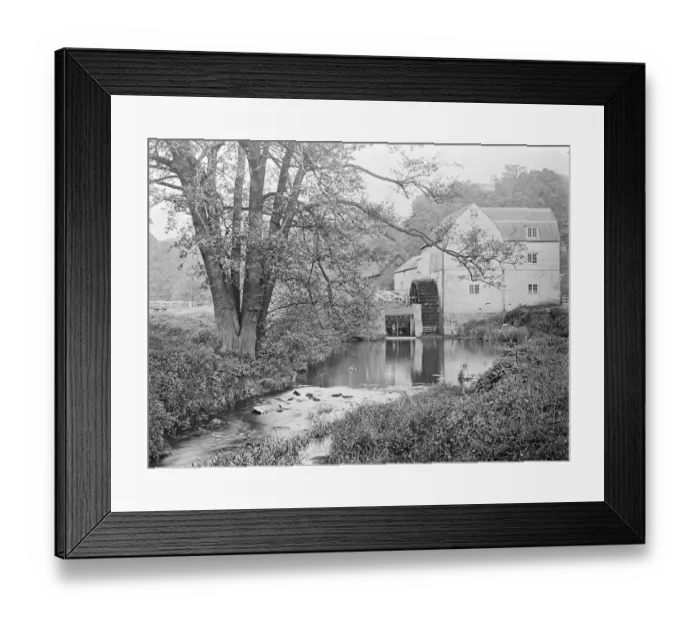 Framed Print : Watermill 1920s, 1930s Framed Print : Watermill 1920s, 1930s