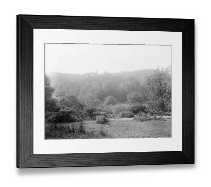 Framed Print : Okehampton castle in West Devon 1926