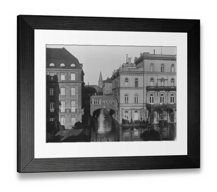 Framed Print : Serious Floods at Cologne, Germany A typical Venetian scene near the main railway Framed Print : Serious Floods at Cologne, Germany A typical Venetian scene near the main railway