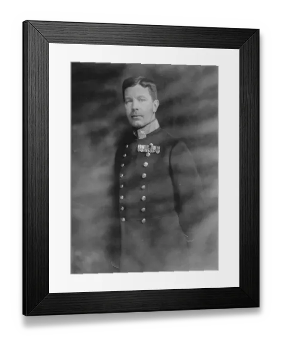 Framed Print : Swedish Crown Prince as Major General The Crown Prince of Sweden photographed
