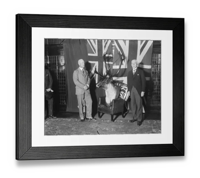 Framed Print : Memento of comradeship, striking Canadian presentation to Royal Irish Fusiliers