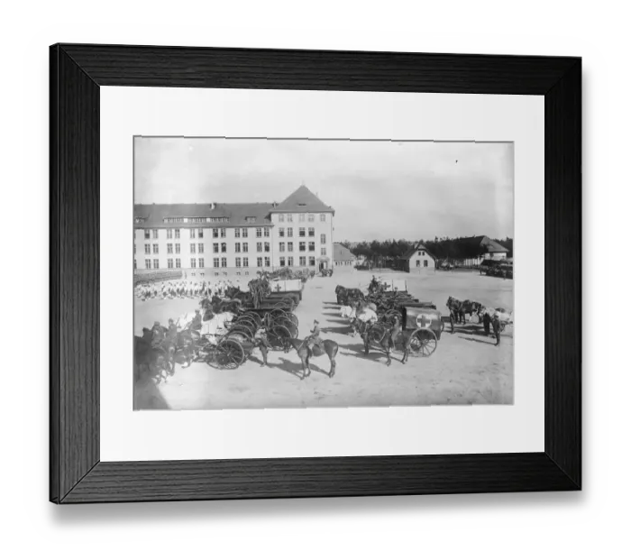 Framed Print : With the British forces in upper Silesia Plebiscite area. British troops drawn up Framed Print : With the British forces in upper Silesia Plebiscite area. British troops drawn up
