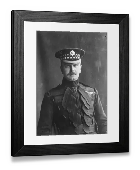 Framed Print : Lt Colonel Sir Victor Mackenzie, who is in command of the 2nd Battalion Scots Guards Framed Print : Lt Colonel Sir Victor Mackenzie, who is in command of the 2nd Battalion Scots Guards