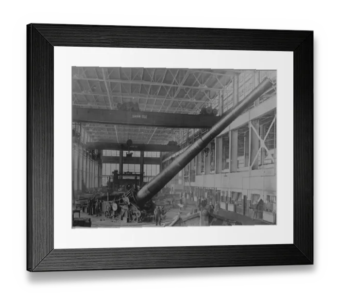 Framed Print : Wars most deadly plaything. The heaviest and most powerful gun of its kind