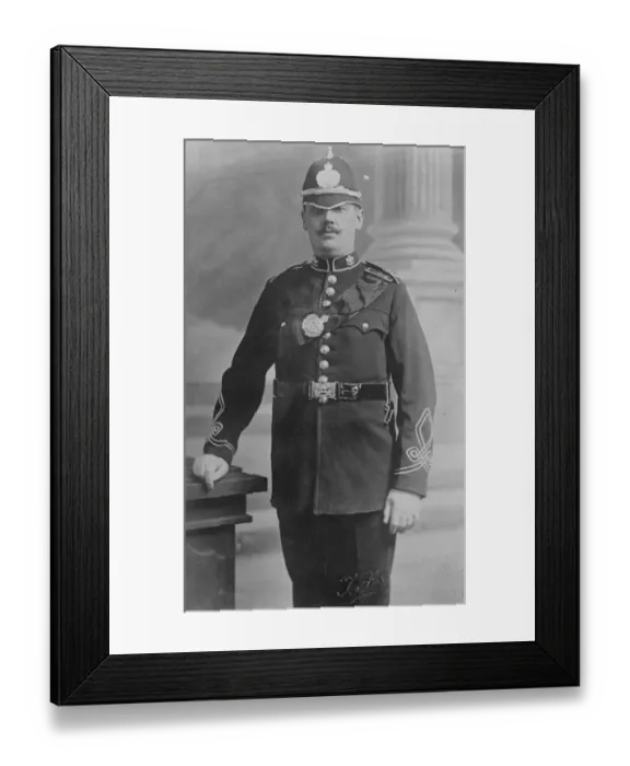 Framed Print : Inspector J L Rees of Pontypridd, who has been promoted Superintendant of the F Framed Print : Inspector J L Rees of Pontypridd, who has been promoted Superintendant of the F
