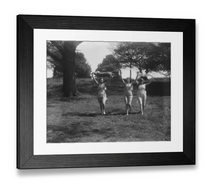 Framed Print : Miss Helen May pupils in Richmond Park 8 May 1921 Framed Print : Miss Helen May pupils in Richmond Park 8 May 1921