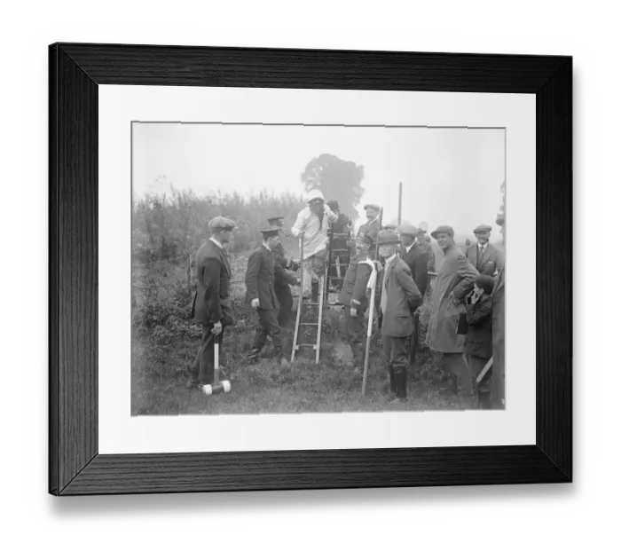 Framed Print : After 21 years, ancient custom of beating the bounds revived datchet Beaters of