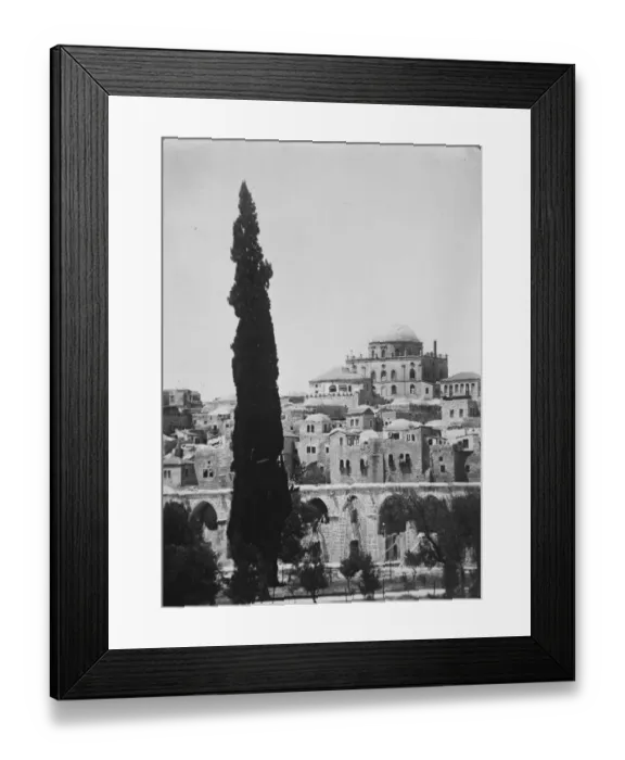 Framed Print : Views of Jerusalem. The Great Synagogue. 1 September 1929 Framed Print : Views of Jerusalem. The Great Synagogue. 1 September 1929