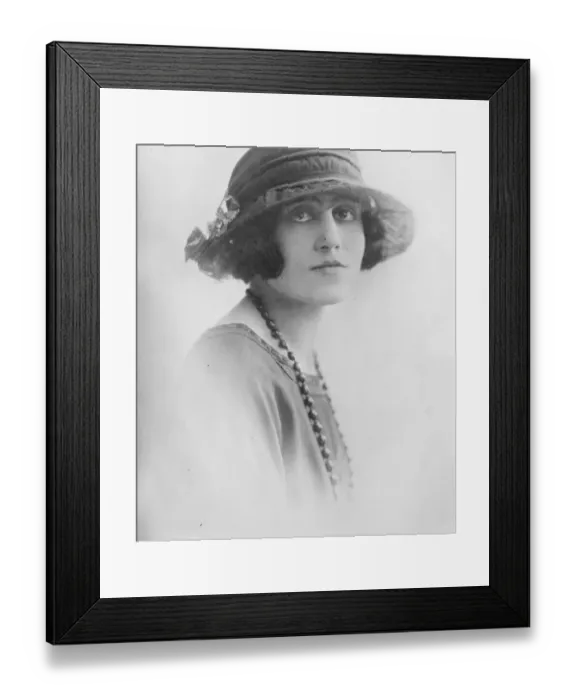 Framed Print : British woman delegate to advertising convention. One of the two women delegates