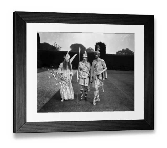 Framed Print : A Midsummer Nights Dream at Stansted Park, West Sussex. Pictured from left