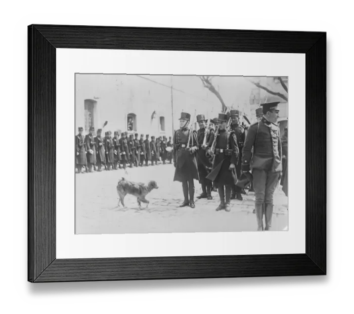 Framed Print : Spanish Crown Prince as Corporal The Prince of the Asturias, Heir ro the Spanish Throne