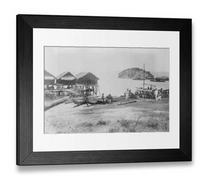 Framed Print : British Papua New Guinea Port Moresby or Pot Mosbi in Tok Pisin, the capital Framed Print : British Papua New Guinea Port Moresby or Pot Mosbi in Tok Pisin, the capital