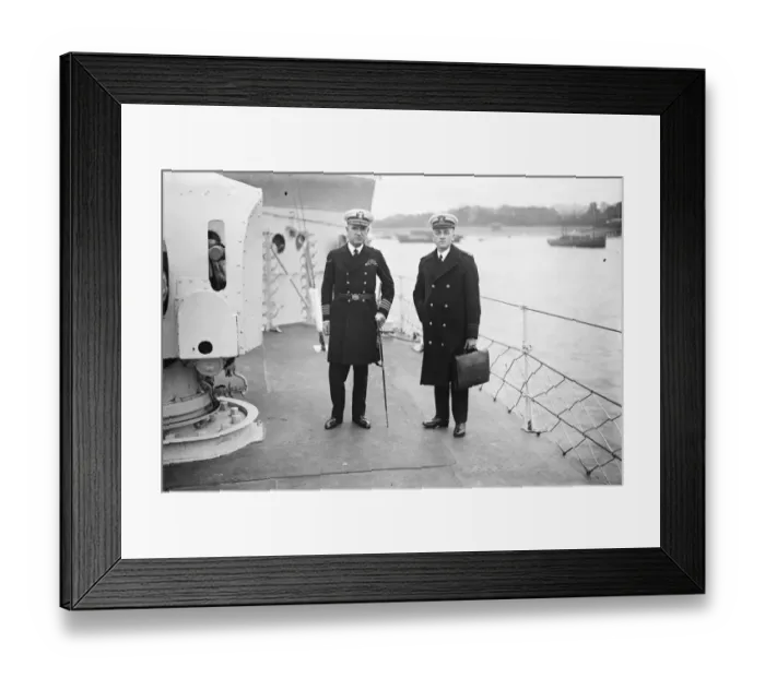 Framed Print : Court Martial of Le Bon Emanuel Smith on board US destroyer USS Lardner. The President Framed Print : Court Martial of Le Bon Emanuel Smith on board US destroyer USS Lardner. The President