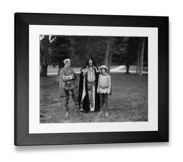 Framed Print : Lord Bessborough and Viscount Duncannon appear in Henry IV. In the private theate Framed Print : Lord Bessborough and Viscount Duncannon appear in Henry IV. In the private theate
